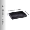 Evideco French Home Goods Elegant Stone-Effect Soap Dish Holder - Versatile Resin Tray for Bathroom Vanity - 3 of 4