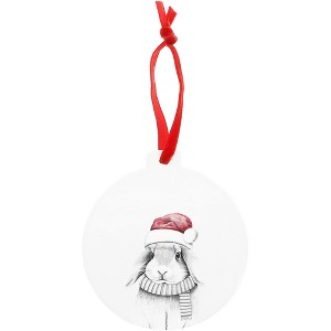 Pavilion Gift Company - Bunny - 4" Ceramic Ornament - Tree Ornaments - 1 of 4