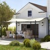 Outsunny Outdoor Pergola Canopy, Metal Patio Canopy with Drainage Holes for Backyard, Garden, Porch - 3 of 4