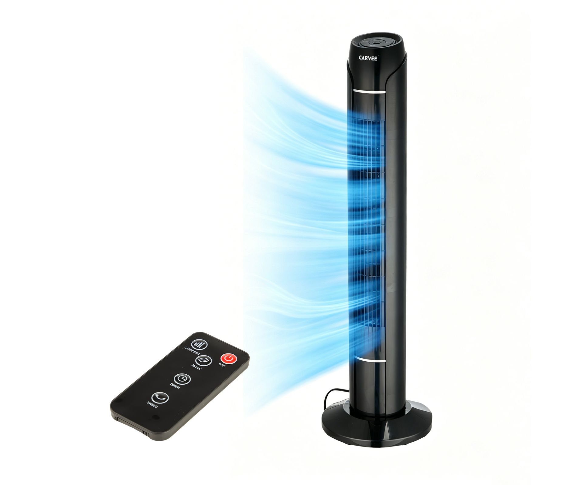 36" Quiet Tower Fan with 60° Oscillation, 18ft/s Airflow & 3 Speeds 4 Modes for Bedroom Living Room Office