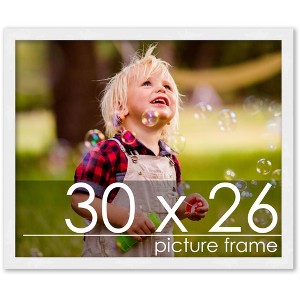 PosterPalooza | 30x26 Wood Frame with UV Acrylic, 6 Finishes: Black, White, Bronze, Silver, Wood, Mahogany - 1 of 4
