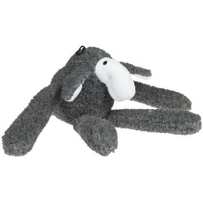 Multipet Lamiedoodle Fleece Lamb Plush Dog Toy in Grey