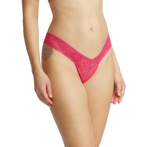 Hanky Panky Women's Daily Lace Low Rise Thong - One Size - Dahlia Pink :  Target