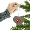 Marist College Secondary Logo Heart Love Wood Christmas Tree Holiday Ornament - 3 of 3