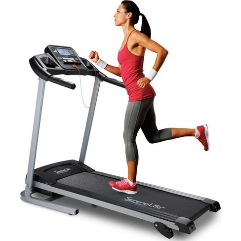 Serenelife Foldable Electric Treadmill With Bluetooth Connectivity Adjustable Incline And 12 Pre set Programs slftrd213.5 Target