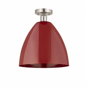 Plymouth Dome - 1 Light Semi-Flush Mount In Industrial Style-14.75 Inches Tall and 12 Inches Wide - 1 of 1