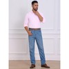 INSPIRE CHIC Men's Button Down Long Sleeve Business Pattern Dress Shirt - 4 of 4