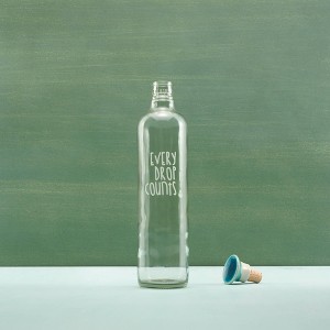 Drop Glass Water Bottle with Ceramic Stopper-750 ML - 1 of 1