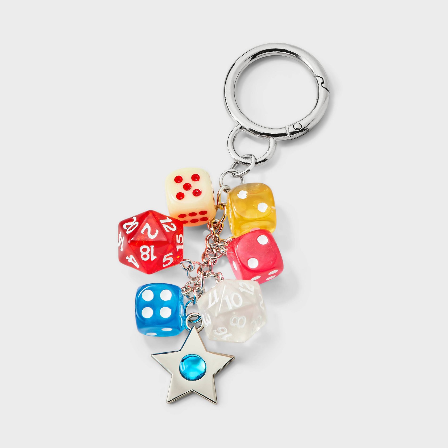 Colored Dice & Star Bag Charm - Wild Fable™ Multi