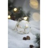 Syemin Decorative Objects Christmas Ball Ornaments Glass Decorative Hanging Ball Christmas Tree Ornaments Set of 6, White, 3.9"*3.9"*3.9" - 3 of 4