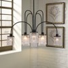 Rennnsan Elowyn 39" W 8 - Light Beaded  Crystal Modern Glam Dimmable Chandelier in Black - 4 of 4
