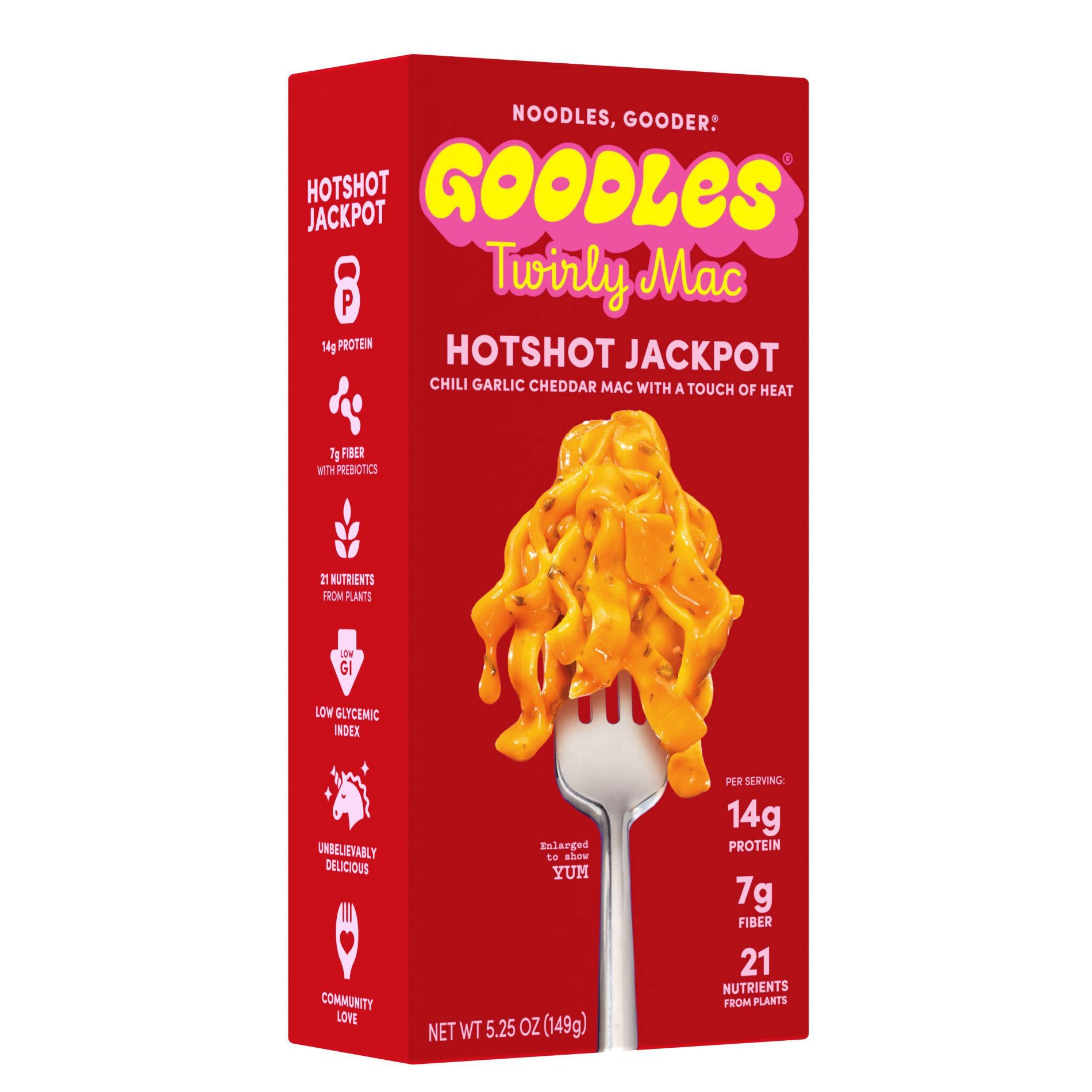 Goodles Hot Shot Jackpot Twirly Noodles - 5.25oz
