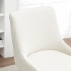SEYNAR Modern Velvet 360 Degree Swivel Armless Dining chair - 4 of 4