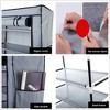 GustoWave Shoe Rack Closet, 9 tiers Shoe Rack With Dustproof Cover Closet Shoe Storage Cabinet Organizer Brown - 4 of 4