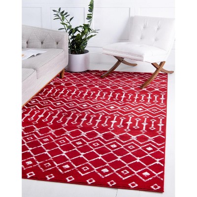 Nourison Grafix 6' X 9' Red Farmhouse & Country Indoor Rug : Target