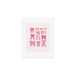 Deny Designs KrissyMast Bows in Red and Pink Art Print - 1 of 2