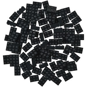 Strictly Briks Classic Bricks Starter Kit, Black, 96 Pieces, 2x3 Studs, Compatible with All Major Brick Brands - 1 of 4