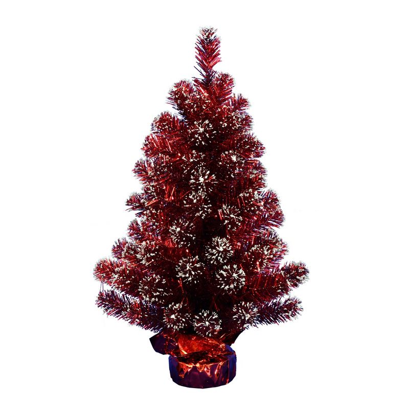 Vickerman 2' x 16" Tinsel Artificial Christmas Tree, 1 of 5