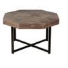 VYNXARIA 31.5x31.5x18.3 Round Coffee Table With 2-Tier Storage,Farmhouse Living Room Cocktail Table With Black Metal Leg,Easy Assembly - 4 of 4