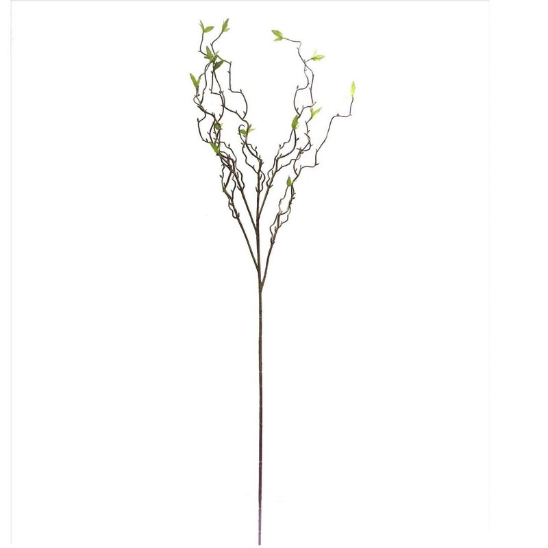 Vickerman 40" Artificial Green Spring Willow Branch., 1 of 8
