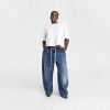 KBB by KAHLANA Women's Mid-Rise Barrel Leg 'The Lynnox Jean' - Dark Wash - 2 of 2