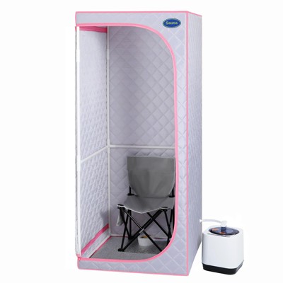 Portable Sauna for Home, Full Size Home Sauna with Steamer and Foldable Chair, Personal Steam Sauna SPA for Relaxation