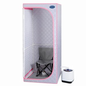 Portable Sauna for Home, Full Size Home Sauna with Steamer and Foldable Chair, Personal Steam Sauna SPA for Relaxation - 1 of 4