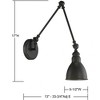 Savoy House Dakota 1 - Light Swing Arm Lamp in  Matte Black - 4 of 4