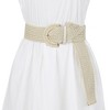 Allegra K Women's Wide Woven Waist Belts Braided Belts for Dress Chunky Buckle 23.62-35.43" - 4 of 4