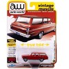 1963 Chevrolet II Nova 400 Wagon Riverside Red "Vintage Muscle" Series 1/64 Diecast Model Car by Auto World - 4 of 4