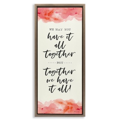 Stupell Industries Romantic Phrase with Blush Watercolor, 11" x 25"