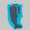 Men's Design By Humans Cute whales and sailing boat cartoon illustration By thefrogfactory T-Shirt - 2 of 4