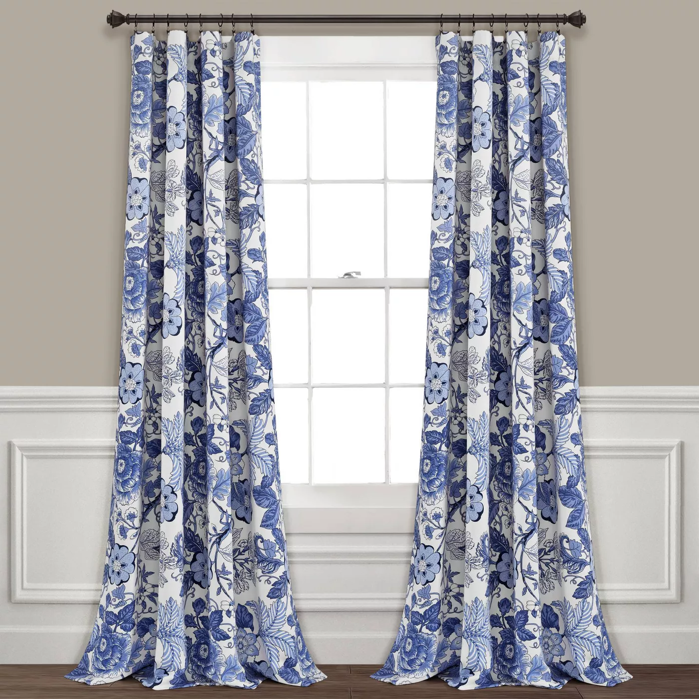 Set of 2 Sydney Room Darkening Window Curtain Panels - Lush Décor - image 1 of 5