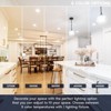 Luxrite 5 Inch LED Flush Mount Ceiling Light, Super Slim 0.7" Thick, 10W 600LM, 5CCT Selectable 2700K - 5000K, Dimmable, Wet Rated, ETL Listed - 2 of 4