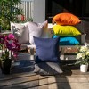 TopComfy Support Pillow Weather Resistant Skin Friendly Fabric for Outdoor Patio Use, Orange, 17"*17"*10" - 4 of 4