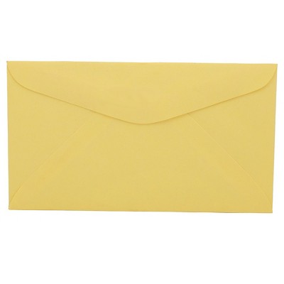 JAM Paper #6 3/4 Pastel Commercial Colored Envelopes 3.625 x 6.5 Canary Yellow 357617061H