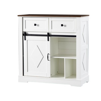 Bella Depot 40.04''H Farmhouse Buffet Sideboard Cabinet with Storage
