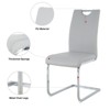 NicBex Modern Dining Chairs with Faux Leather Padded Seat,Armless Chairs with Chrome Metal Legs for Kitchen,Living Room - 4 of 4