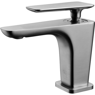 ALFI  AB1779-BN Brushed Nickel Single Hole Modern Bathroom Faucet