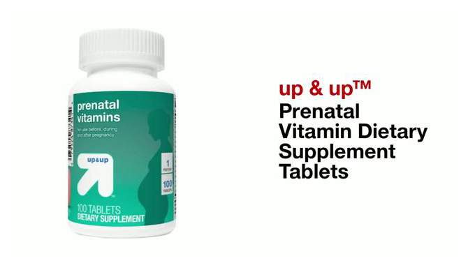 Prenatal Vitamin Dietary Supplement Tablets - up & up™, 2 of 5, play video