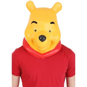HalloweenCostumes.com One Size Fits Most   Adult Disney Winnie the Pooh Deluxe Halloween Latex Mask Accessory, Red/Orange/Orange - 1 of 4