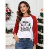 Womens Casual Christmas Sweatshirts Funny Cute Sweatshirt Long Sleeve Crew Neck Xmas Party Holiday Tree Graphic Pullover Tops - 3 of 4