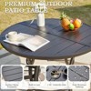 EROMMY 5 Pieces Outdoor Patio Dining Set,4 Woven Rattan Swivel Chairs With Cushions & Metal Round Table - 4 of 4