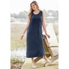 Woman Within Plus Size Sleeveless Scoopneck Dress - 3 of 4