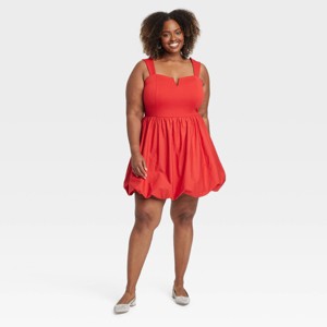 Women's Holiday Bubble Mini A-Line Dress - Ava & Viv™ - 1 of 3