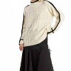 Women's Mockneck Textured Sweater - FLYING TOMATO - 4 of 4