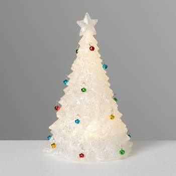 11.5"H Sullivans LED Tree With Colored Bells, Multicolored