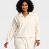Women's Velour Ribbed 1/2 Zip Sweatshirt - All In Motion™ - 3 of 4
