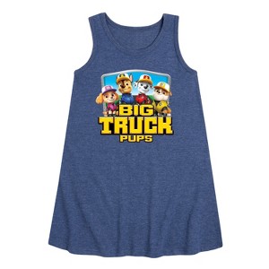 - Paw Patrol - Big Truck Pups Graphic Sleeveless Aline Dress - 1 of 4