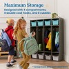 ECR4Kids Streamline 4-Section Coat Locker - 4 of 4
